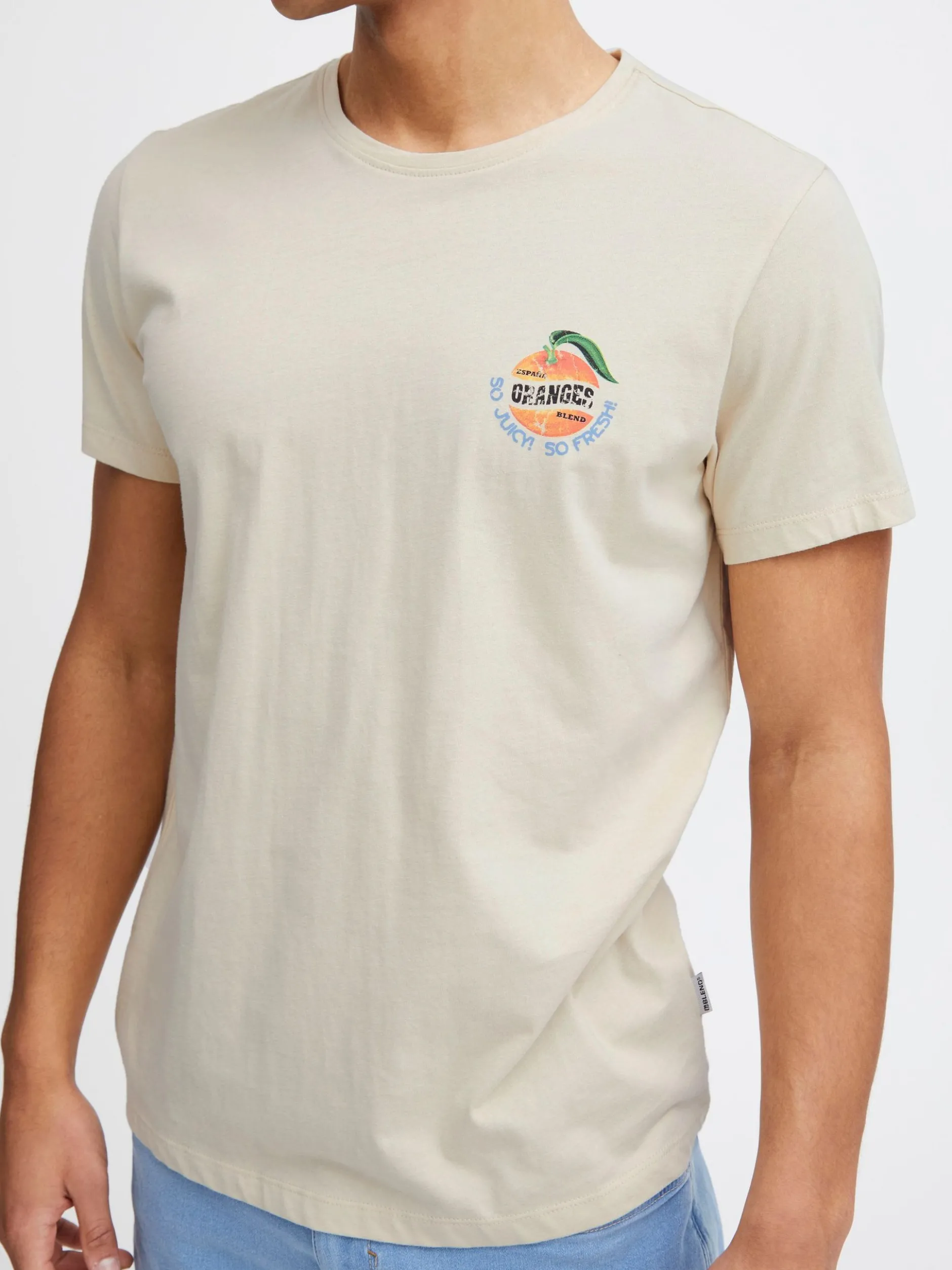 BLEND Herren T-Shirt - BHTee in beige