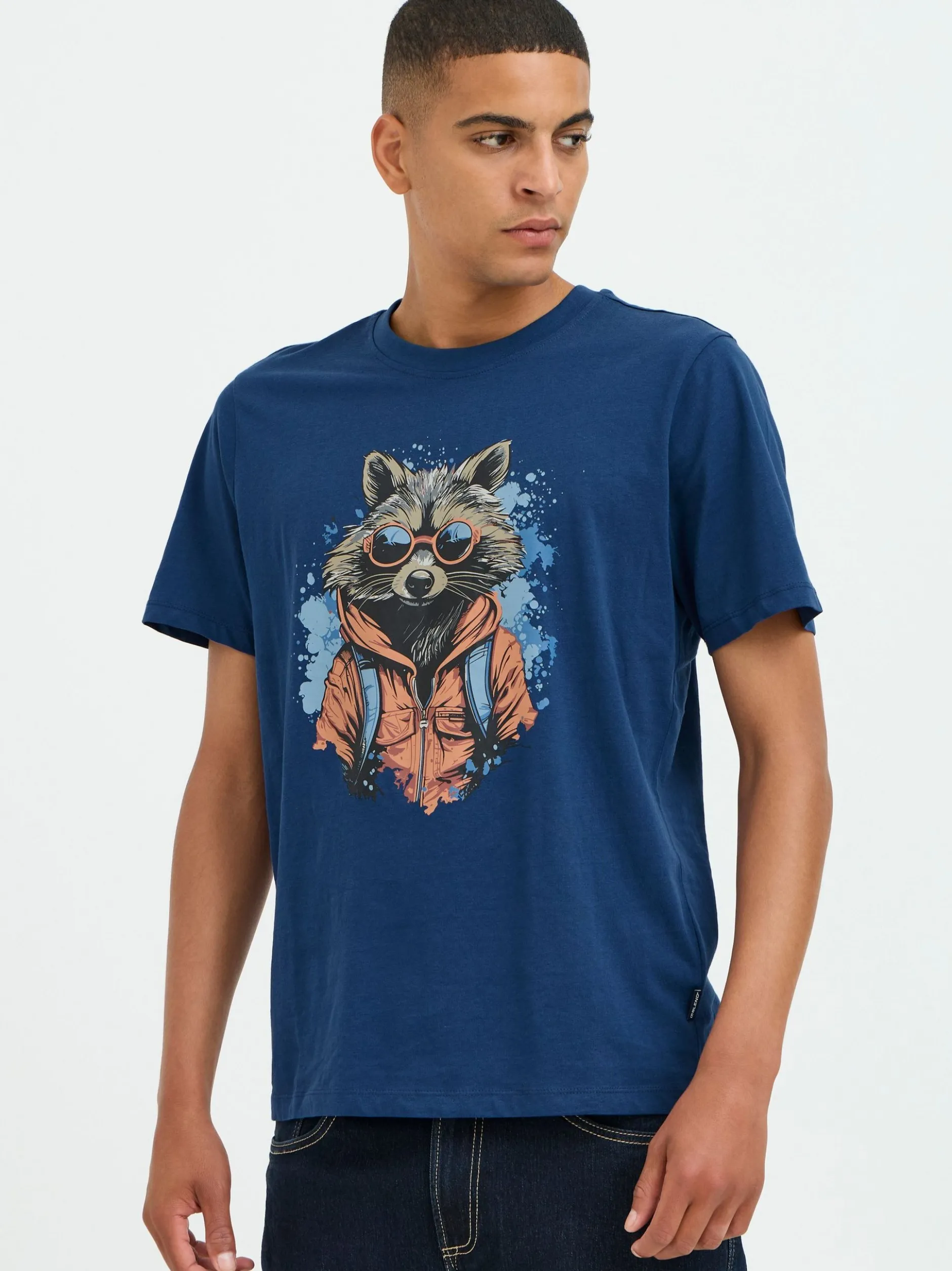 BLEND Herren T-Shirt - BHTee in blau