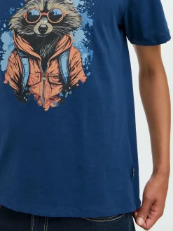 BLEND Herren T-Shirt - BHTee in blau