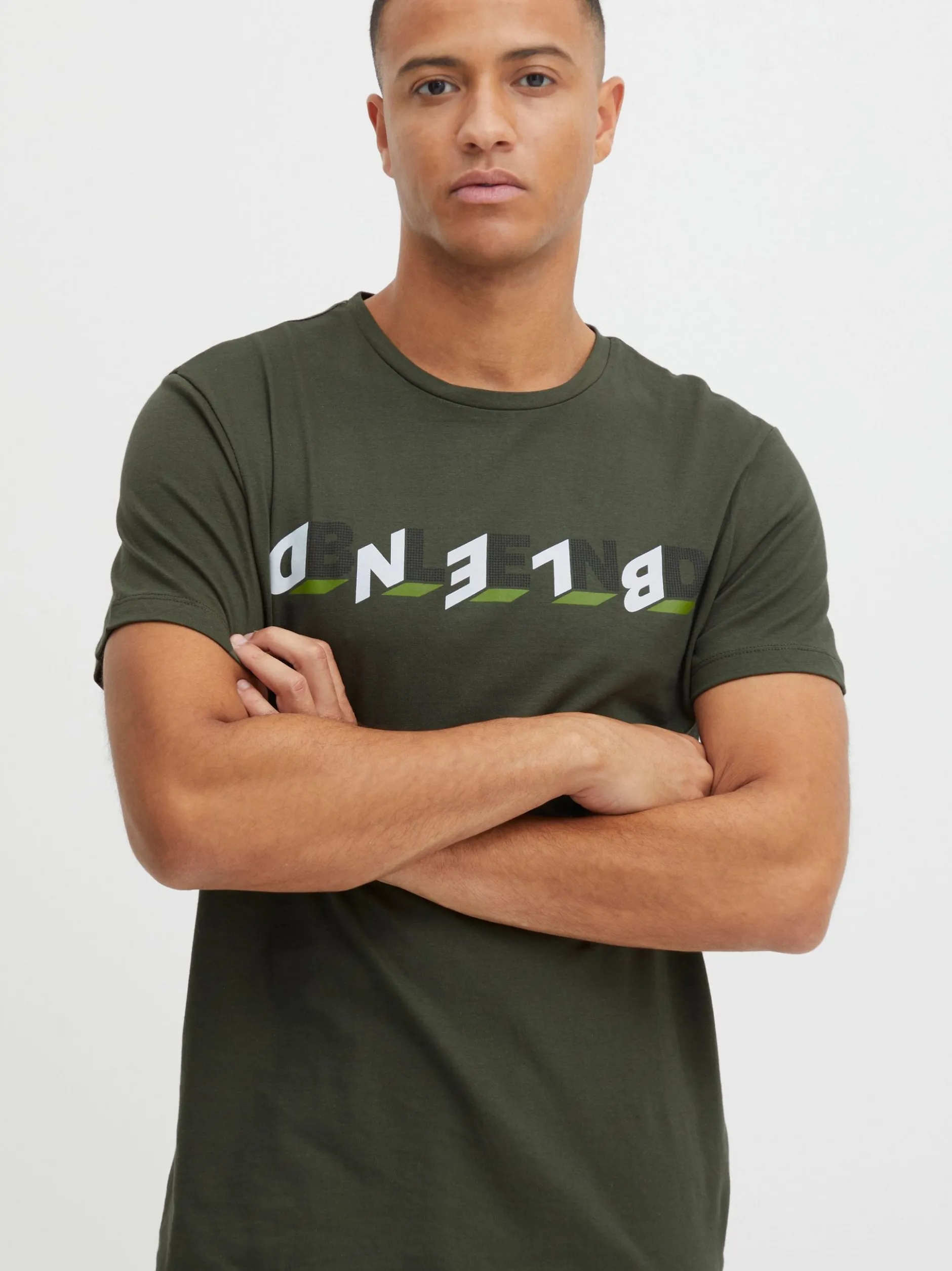 BLEND Herren T-Shirt BHTee in grün