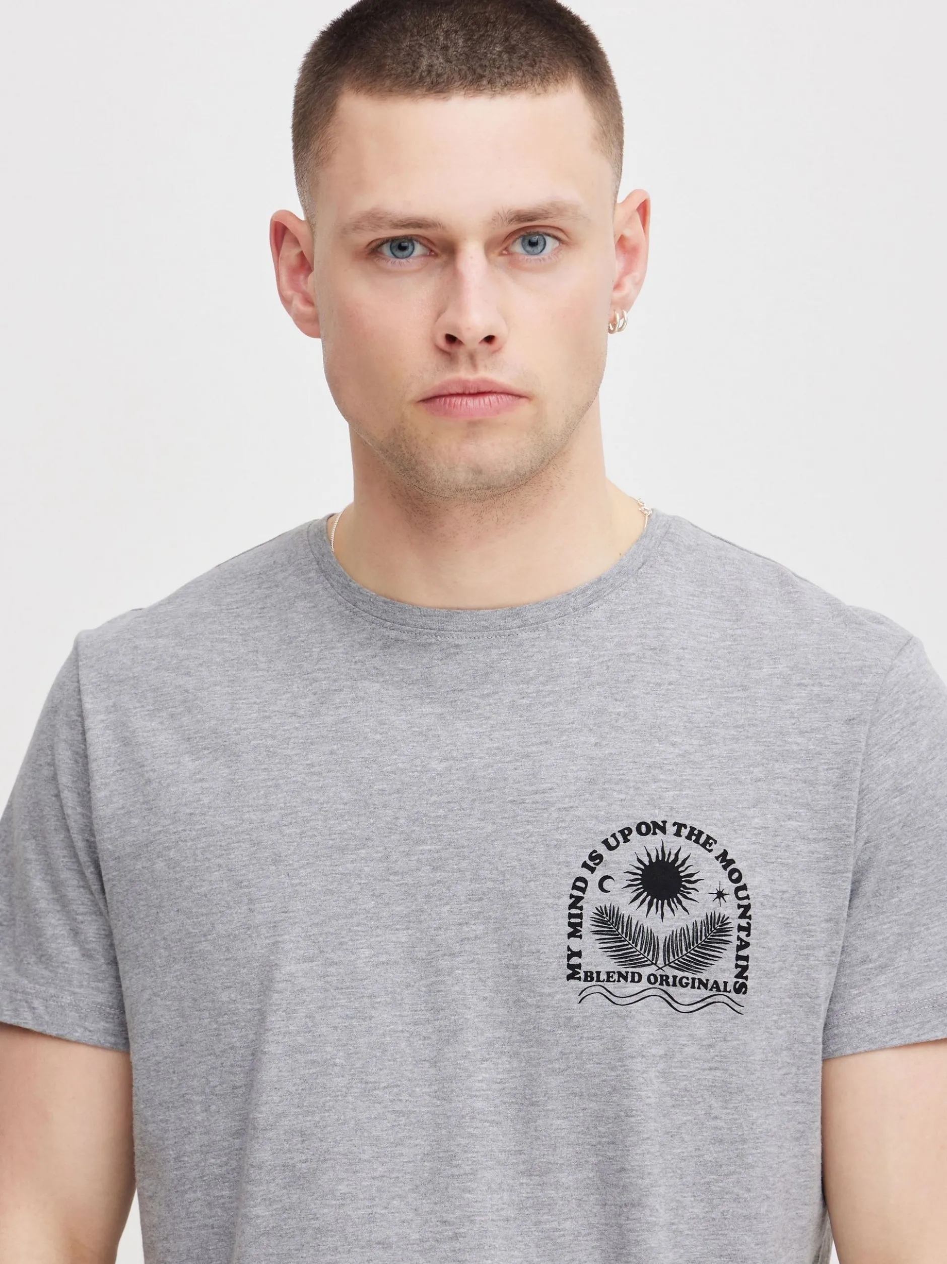 BLEND Herren T-Shirt - BHTee in grau