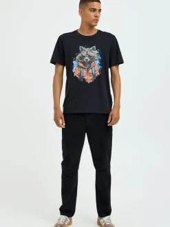 BLEND Herren T-Shirt - BHTee in schwarz