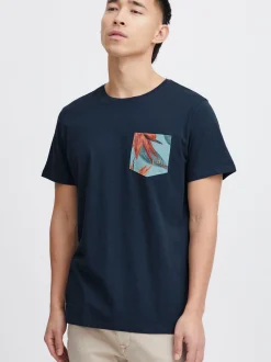 BLEND Herren T-Shirt - BHTrop in marine