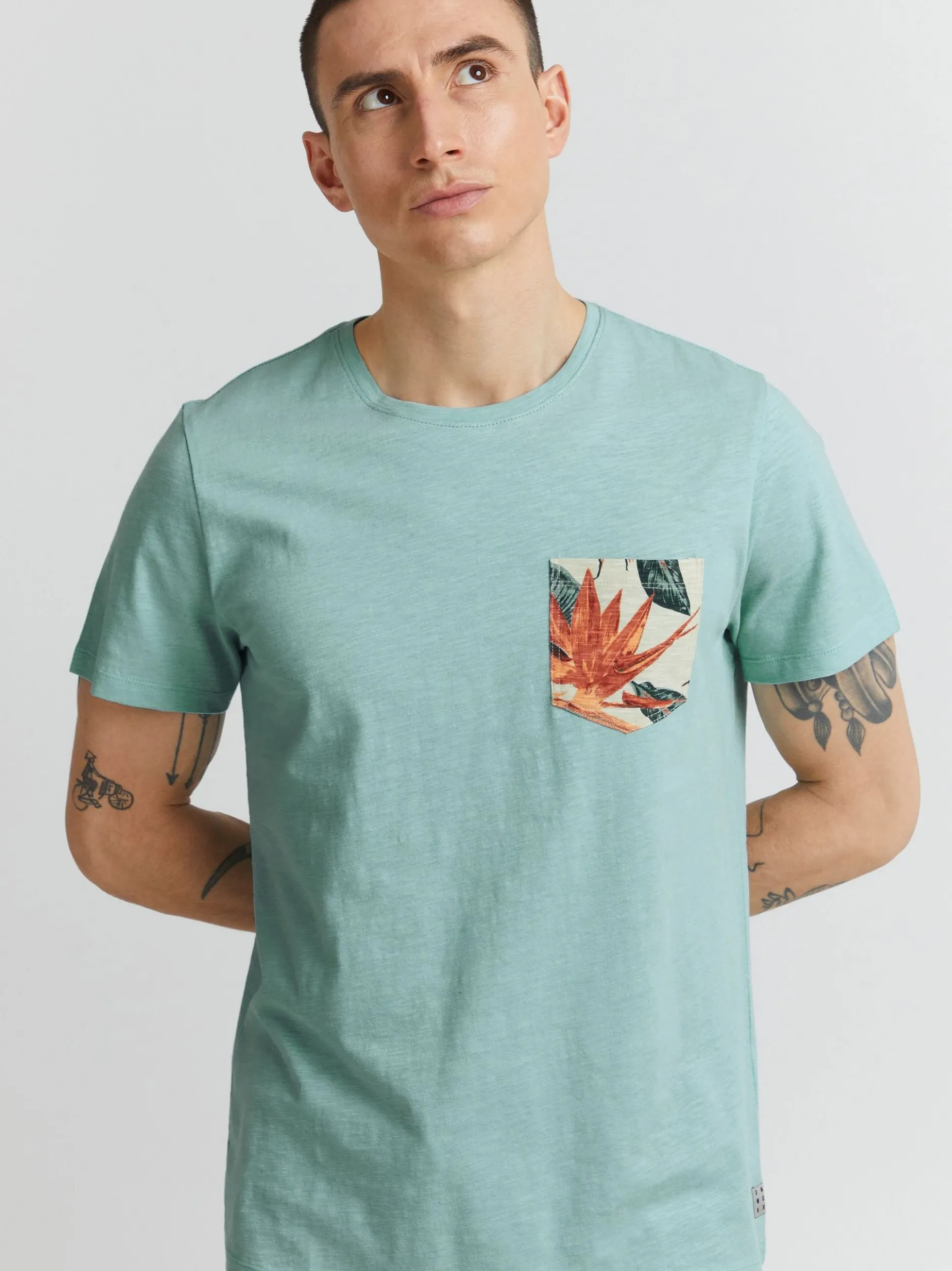 BLEND Herren T-Shirt - BHTrop in mint