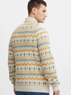 BLEND Herren Weihnachtspullover - BHPullover in beige