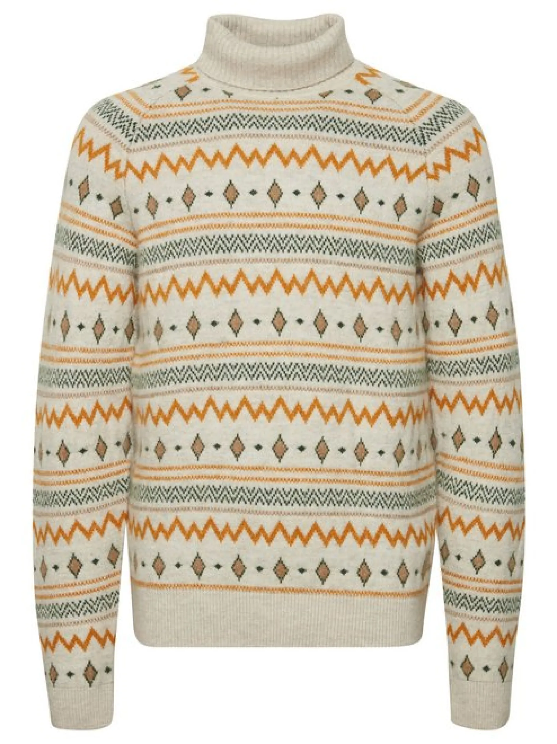 BLEND Herren Weihnachtspullover - BHPullover in beige