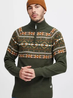 BLEND Herren Weihnachtspullover - BHNilo in grün