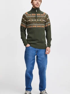 BLEND Herren Weihnachtspullover - BHNilo in grün