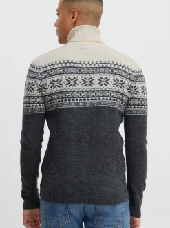 BLEND Herren Weihnachtspullover - BHTjesse in anthrazit