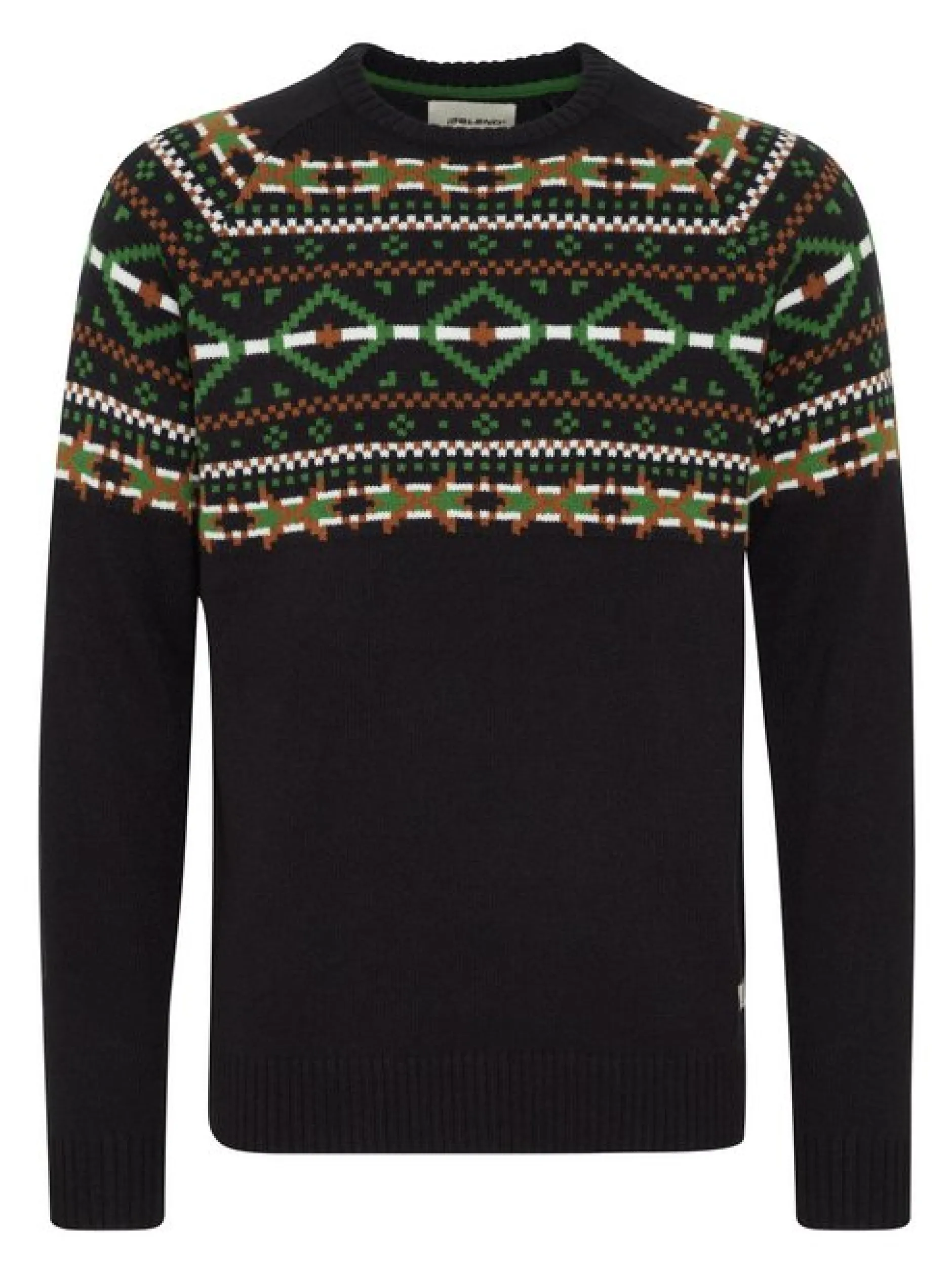 BLEND Herren Weihnachtspullover - BHNilas in schwarz