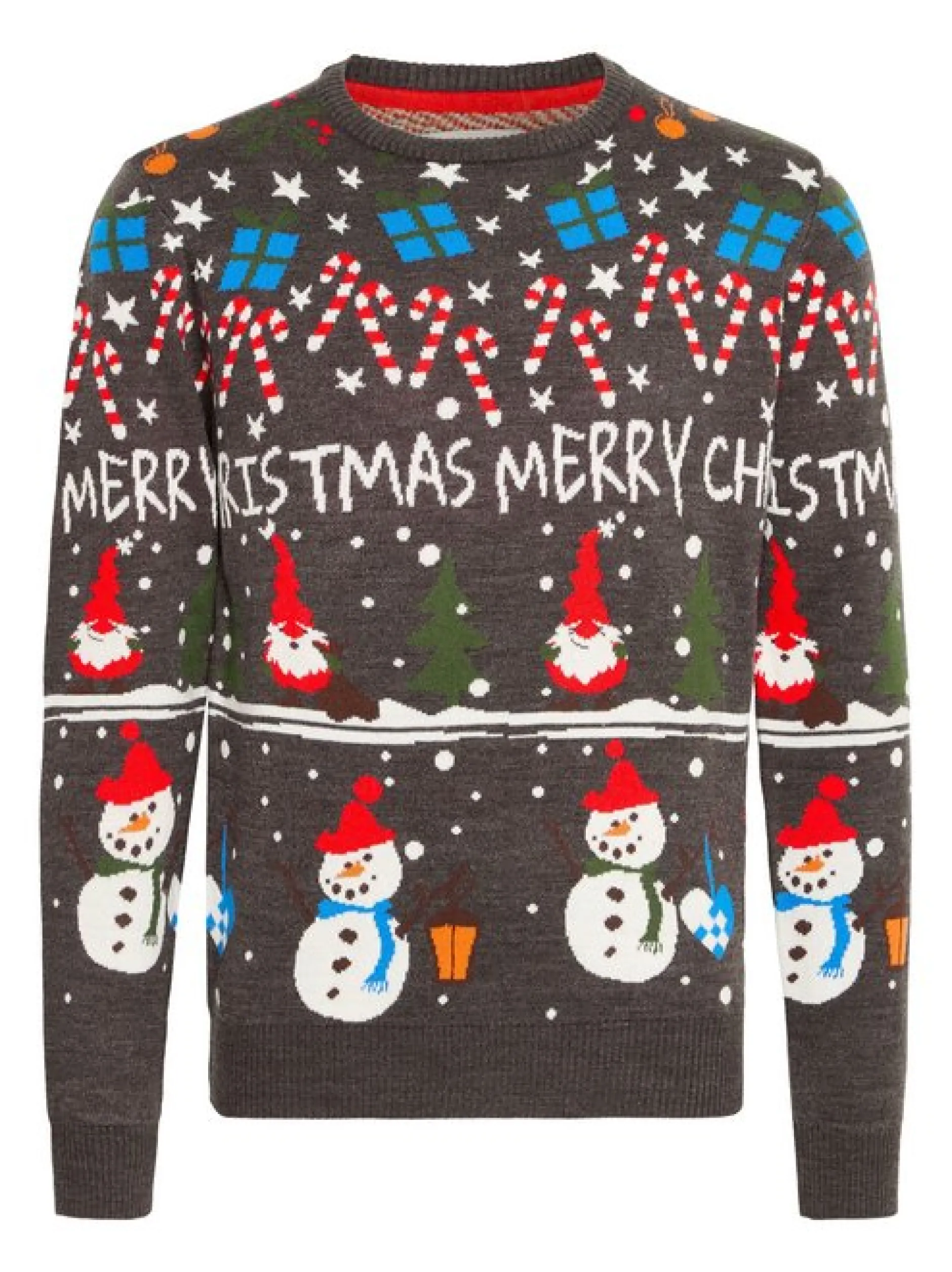BLEND Herren Weihnachtspullover - BHChristian in anthrazit