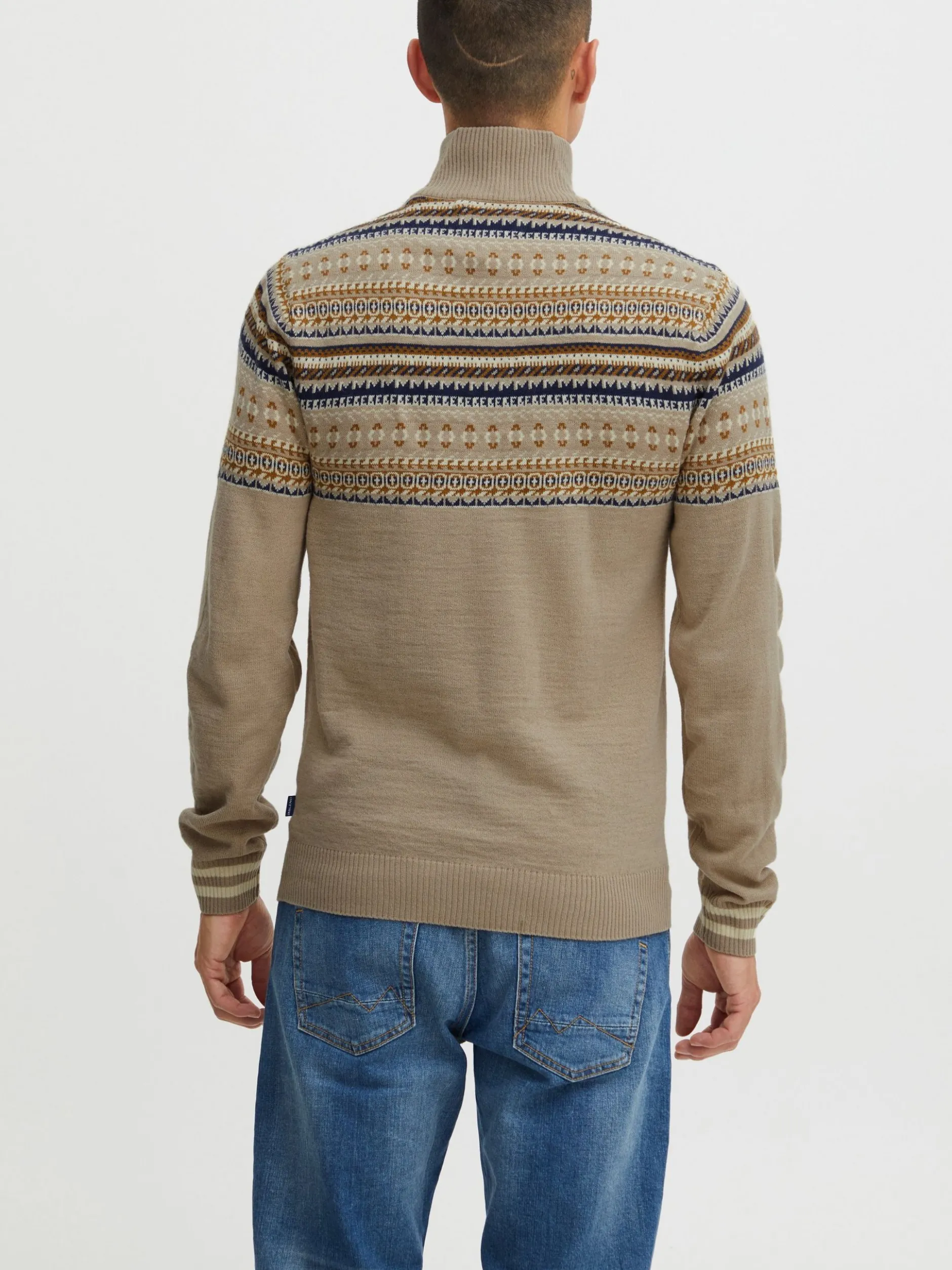 BLEND Herren Weihnachtspullover - BHGrote in beige