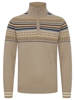 BLEND Herren Weihnachtspullover - BHGrote in beige