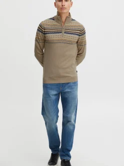 BLEND Herren Weihnachtspullover - BHGrote in beige