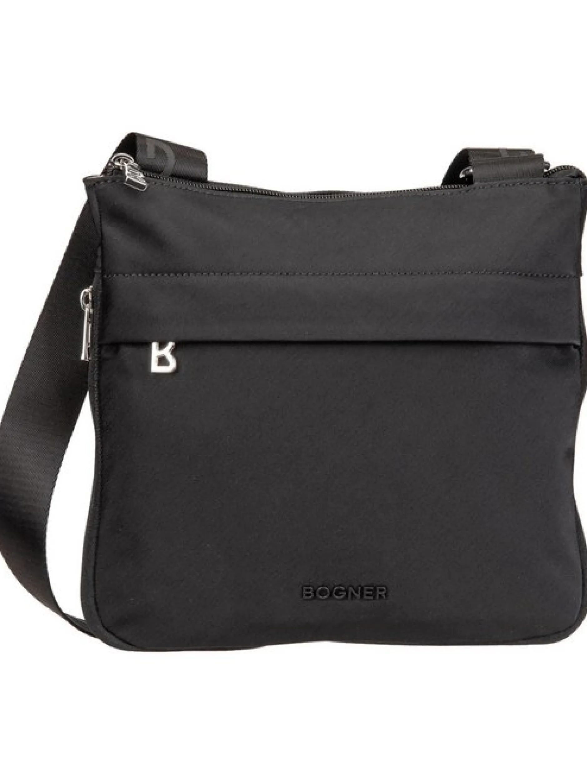 Bogner Accessoires Unisex Schultertasche - Maxon Serena MVZ in schwarz
