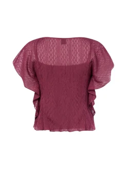 BOSS Damen Blusenshirt - Bacope in bordeaux