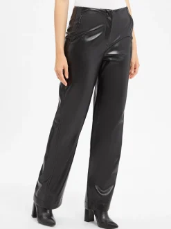 BOSS Damen Kunstlederhose - Timiras in schwarz