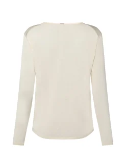 BOSS Damen Langarmshirt mit Seide - Esyva in sand