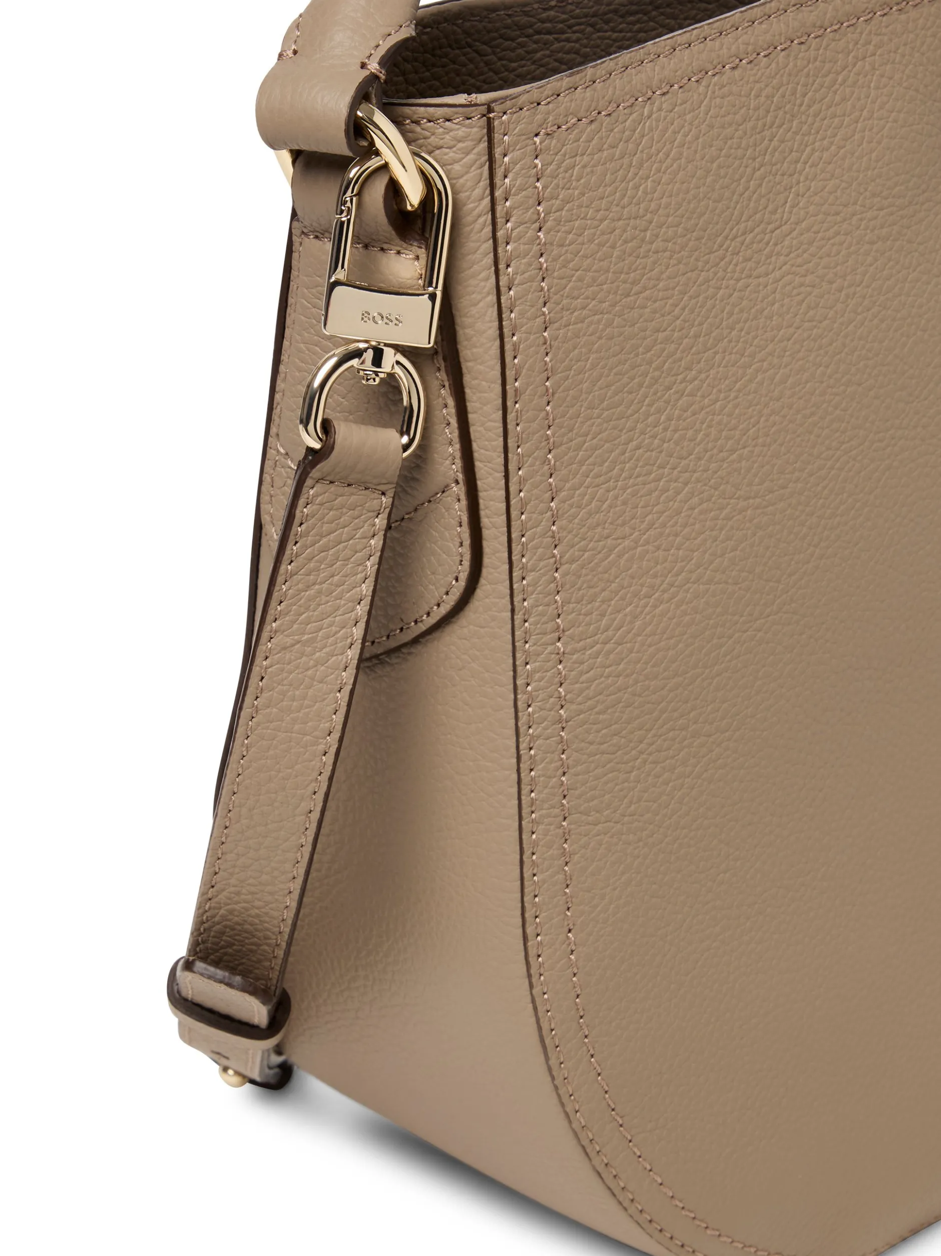 BOSS Damen Ledertasche - Lenah in taupe