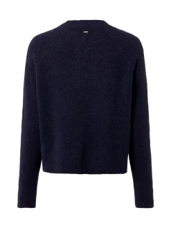 BOSS Damen Pullover mit Alpaka-Anteil - Febisan in marine