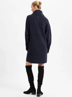 BOSS Damen Strickkleid mit Alpaka-Anteil - Folibia in marine