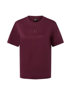 BOSS Damen T-Shirt - Elpha in aubergine - Ärmel: kurzarm