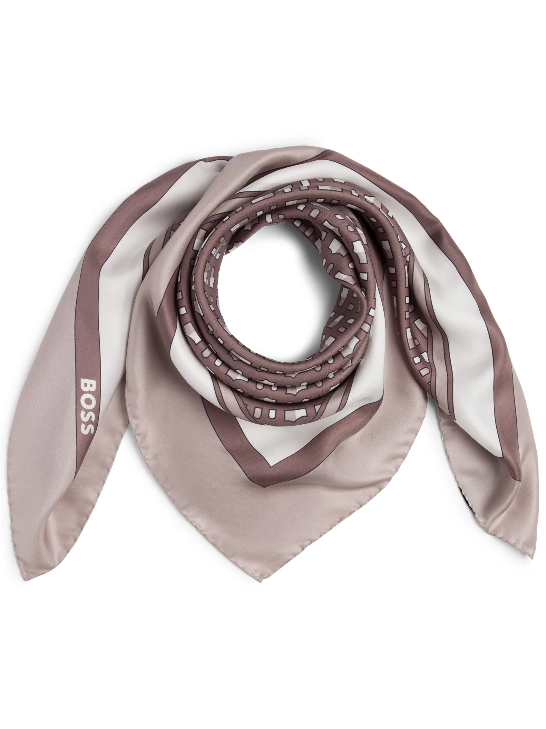 BOSS Damen Tuch aus Seide - Lainy_1 in kitt beige
