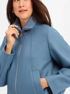 BOSS Damen Winterjacke aus Schurwolle - Cundalini in petrol