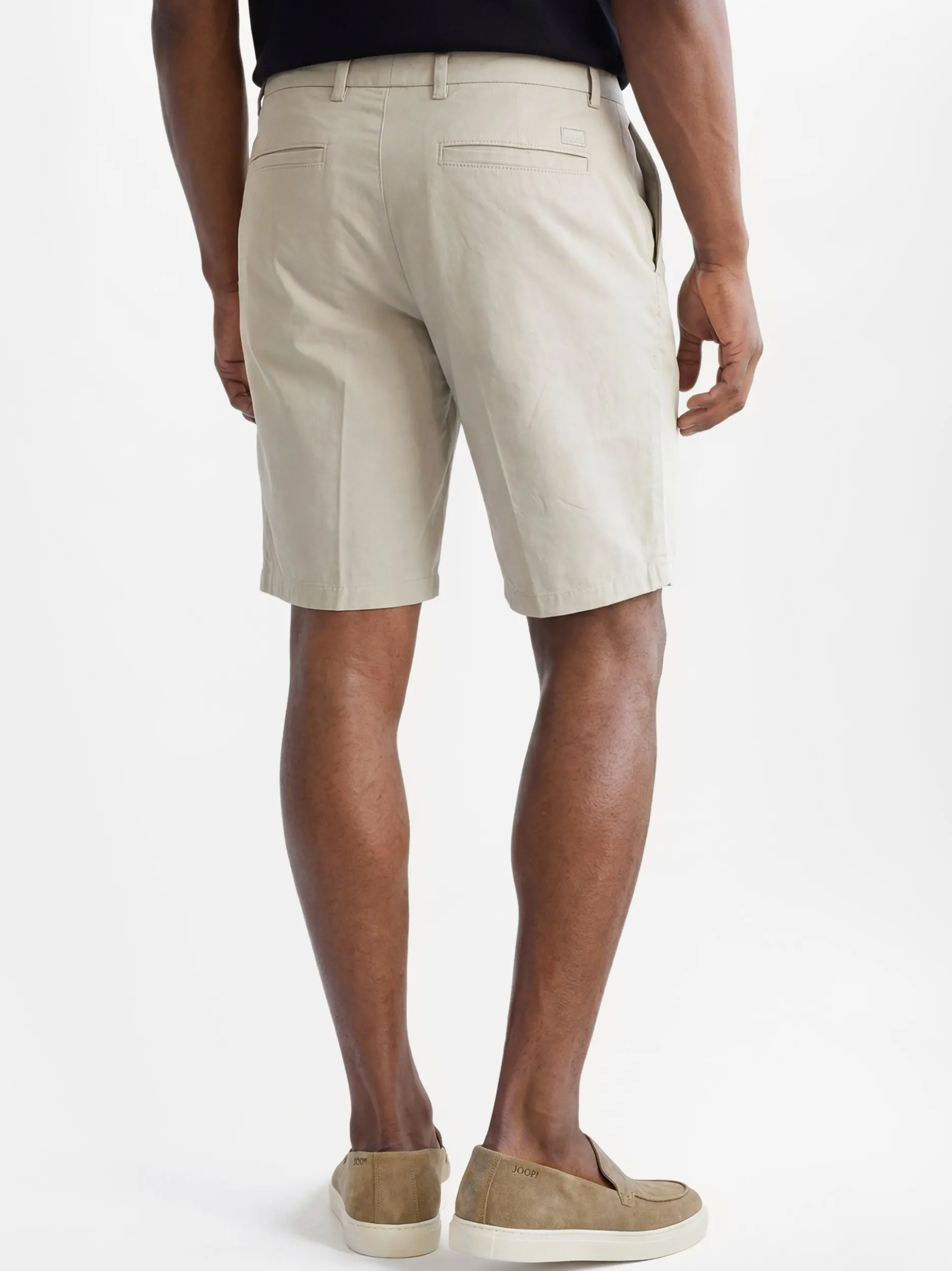 BOSS Herren Chinoshorts - Kane in beige - Länge: kurz