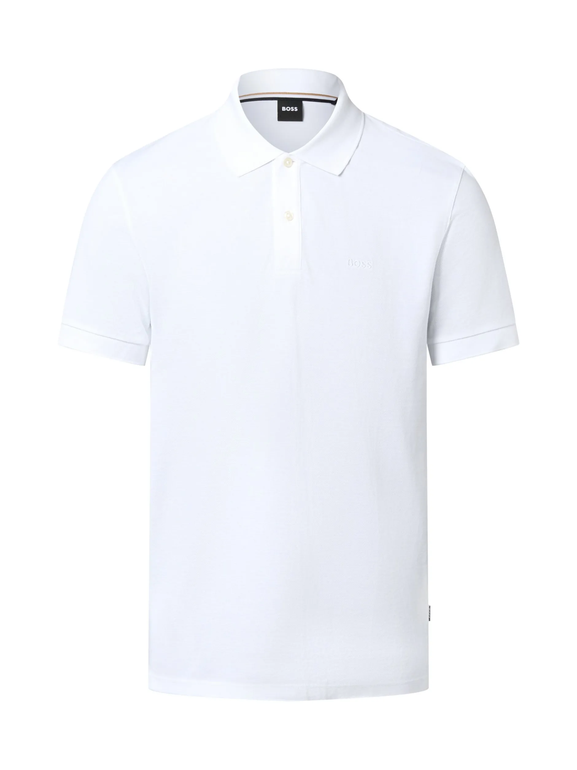 BOSS Herren Poloshirt - Pallas in weiß - Ärmel: kurzarm