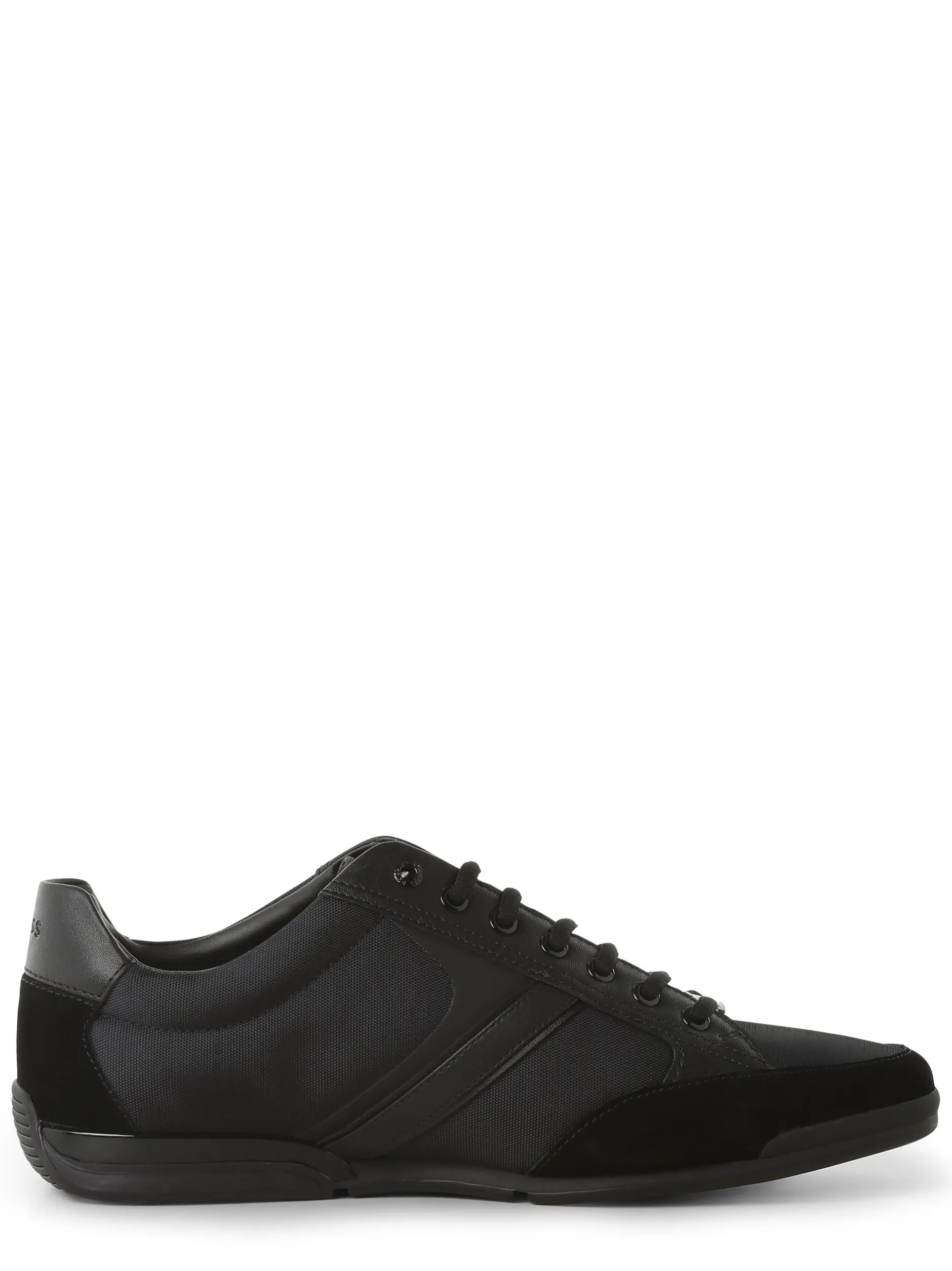 BOSS Herren Sneaker mit Leder-Anteil - Saturn_Lowp_mx A_N in schwarz