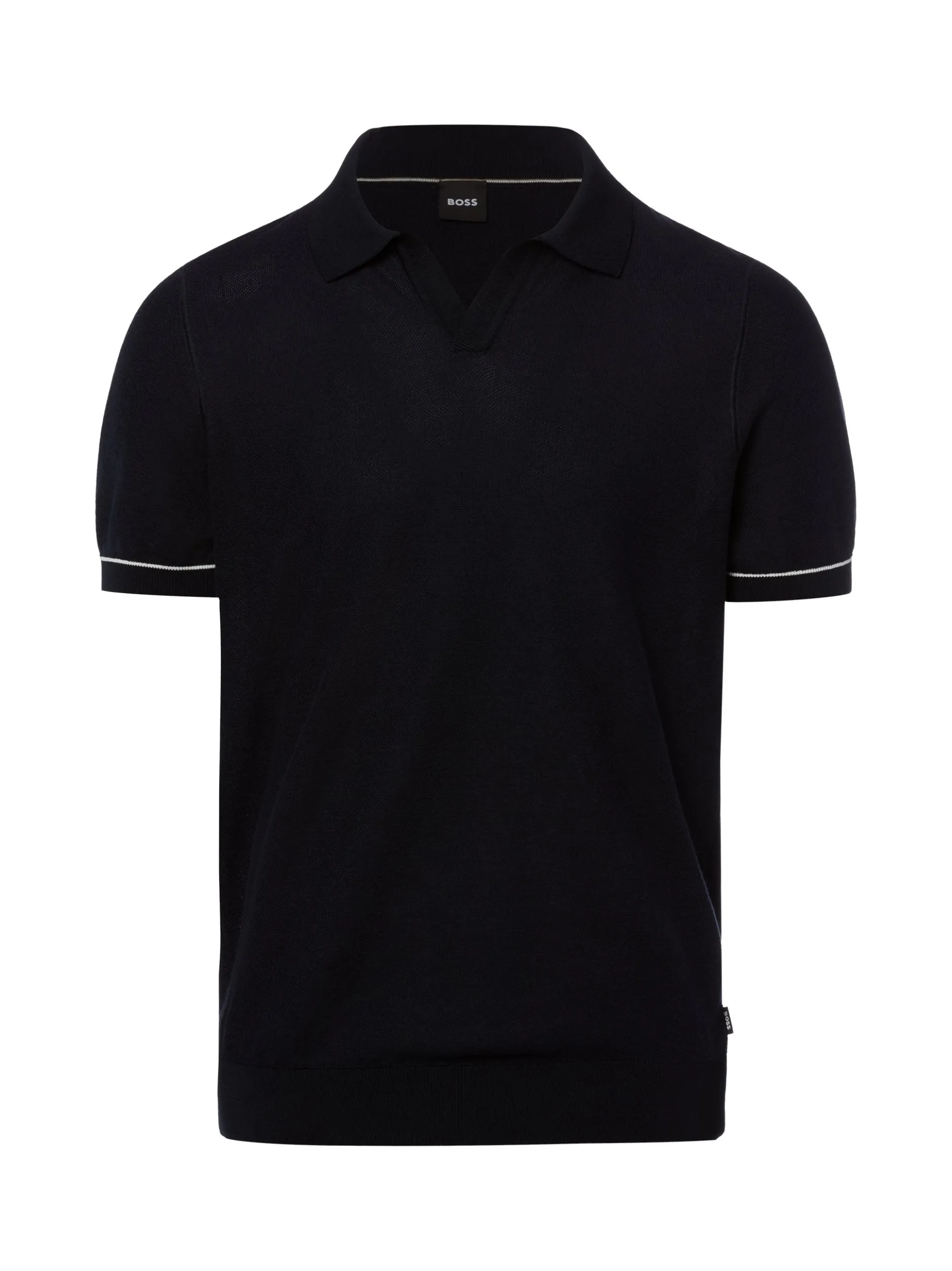 BOSS Herren Strick-Poloshirt - Narciso in marine
