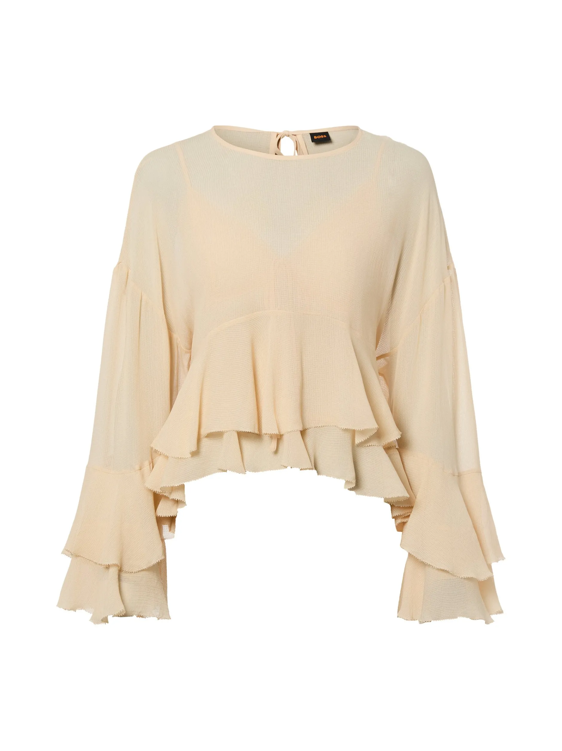 BOSS Orange Damen Blusenshirt - Bleja in beige