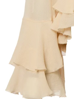 BOSS Orange Damen Blusenshirt - Bleja in beige