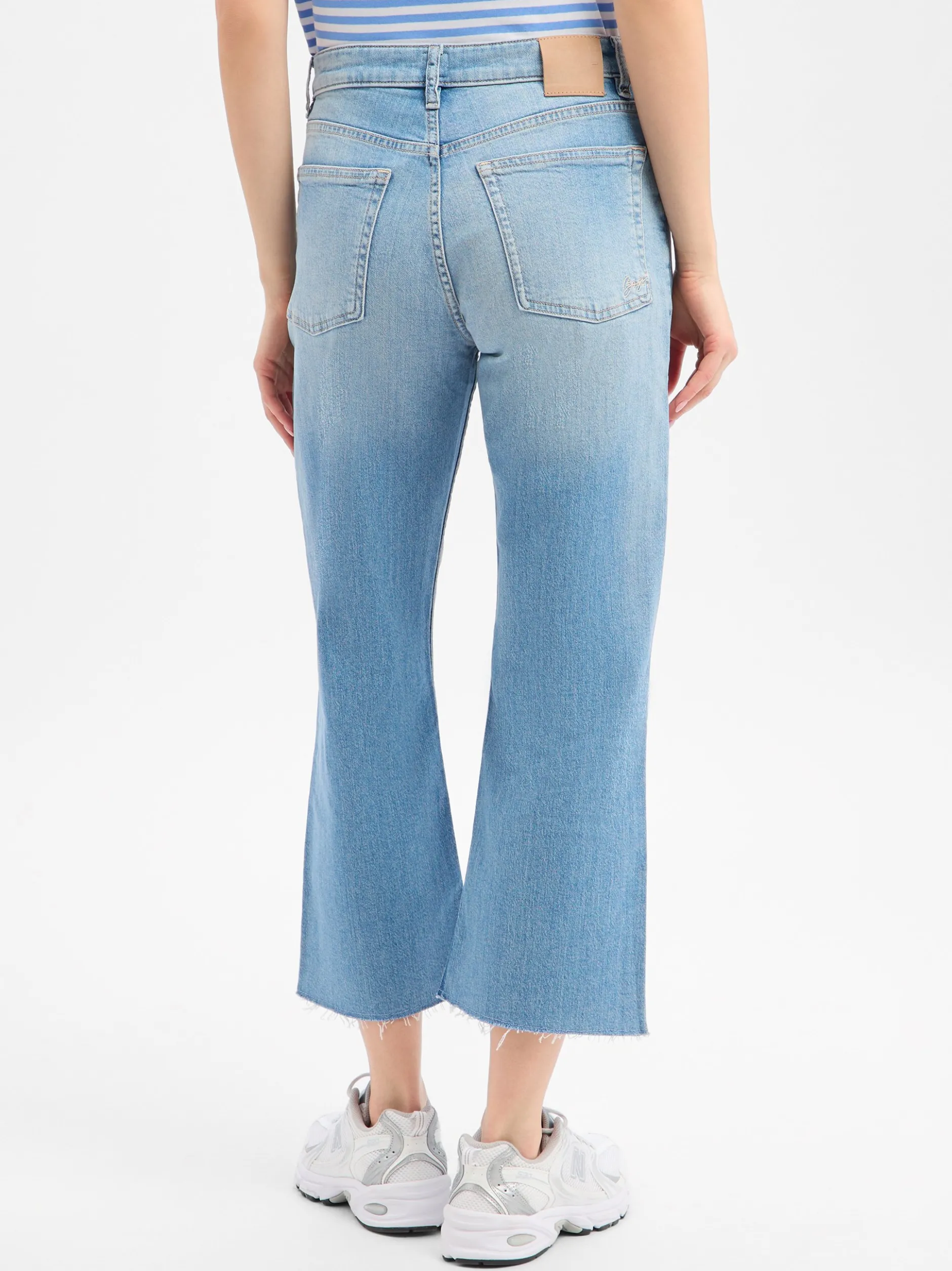 BOSS Orange Damen Bootcut Jeans - C_Soft Kick Flare in light stone