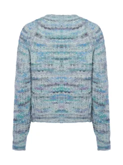 BOSS Orange Damen Pullover mit Alpaka-Anteil - Fiambella in aqua mehrfarbig