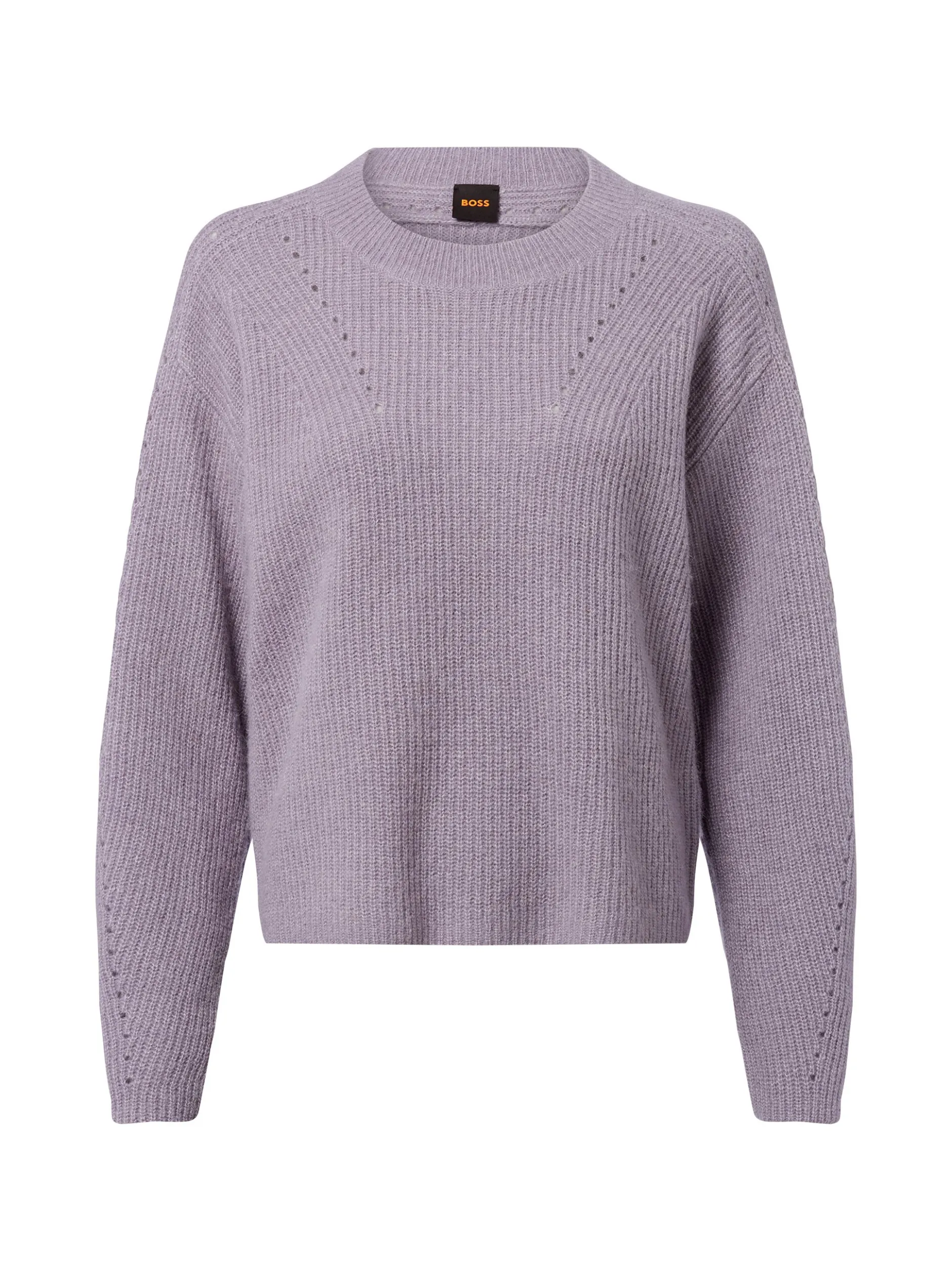 BOSS Orange Damen Strickpullover mit Alpaka-Anteil - Fenne in flieder