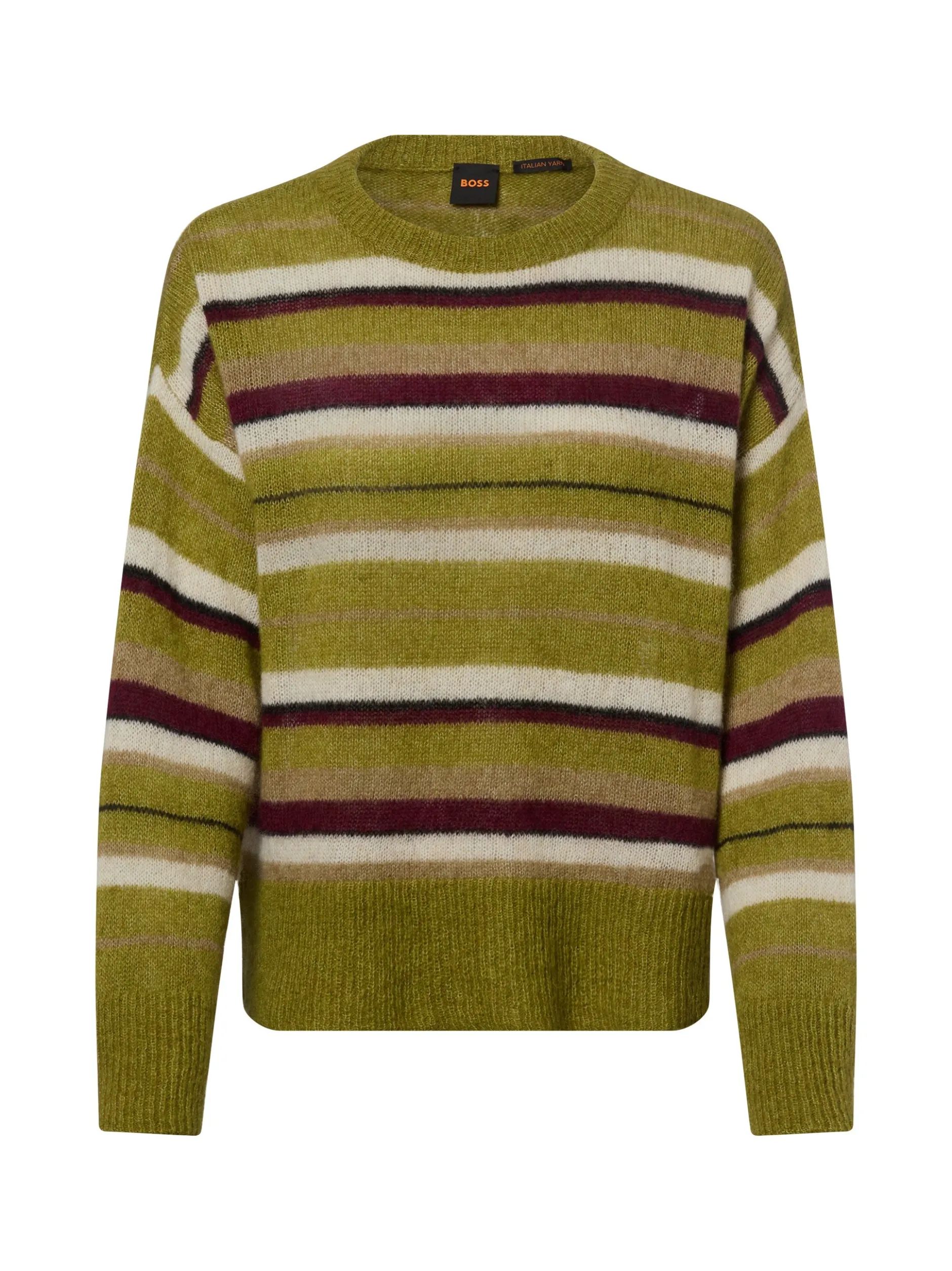 BOSS Orange Damen Strickpullover - Fraiesy in erbse mehrfarbig