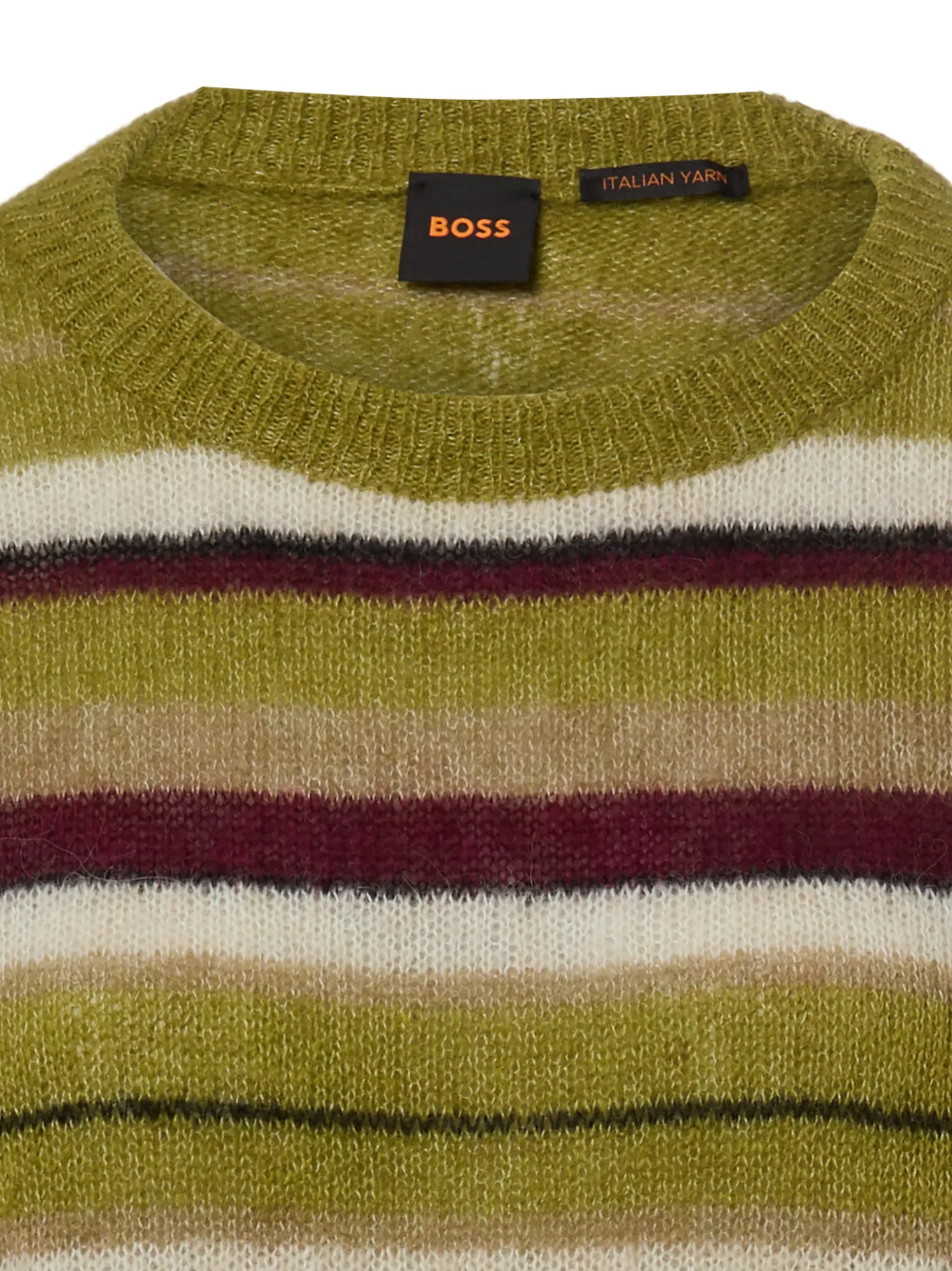 BOSS Orange Damen Strickpullover - Fraiesy in erbse mehrfarbig