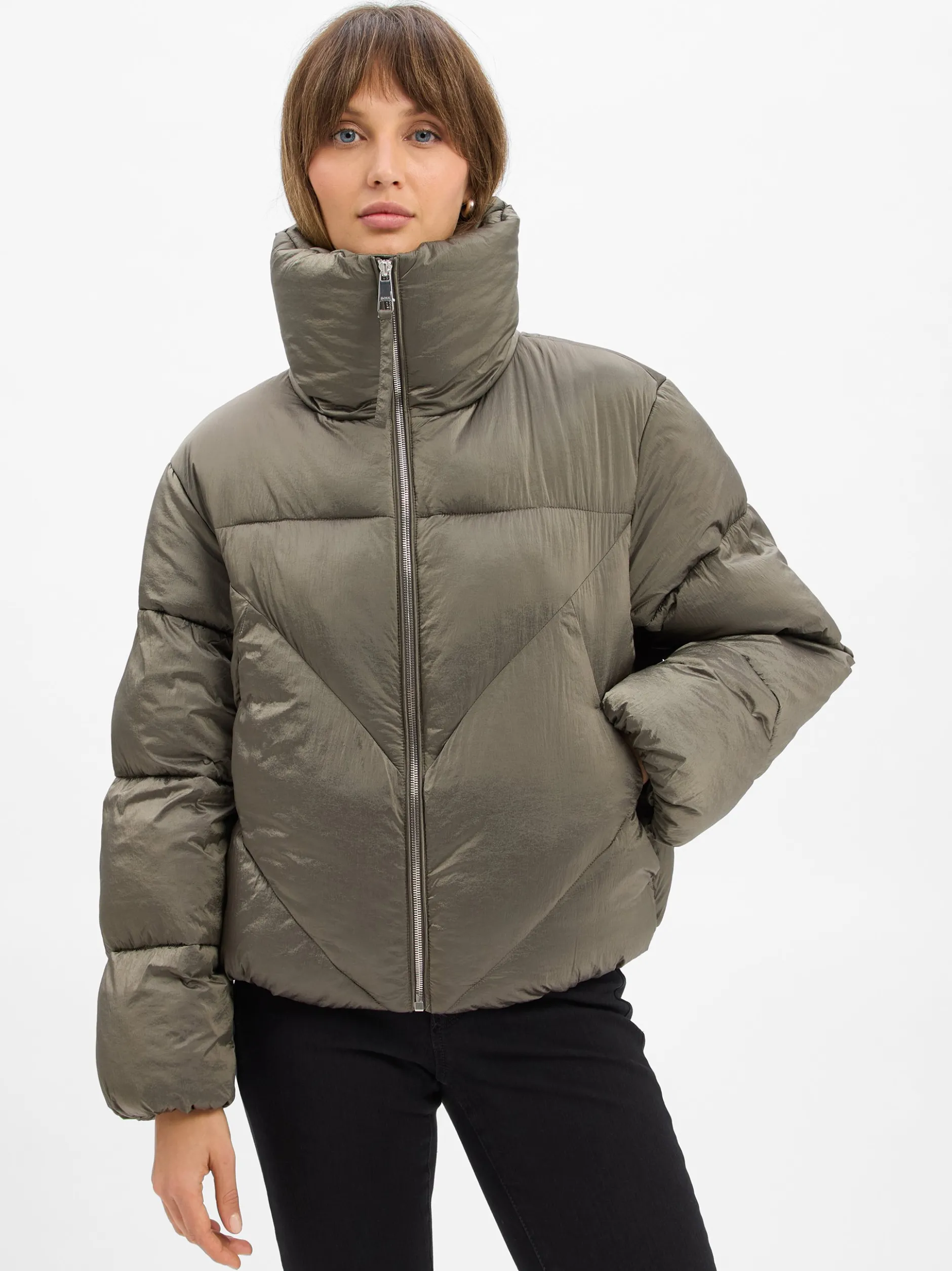BOSS Orange Damen Winterjacke - Padilena in khaki