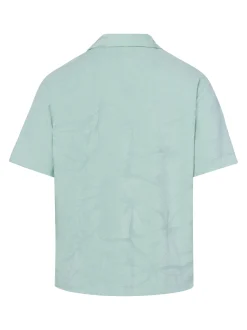 BOSS Orange Herren Frottee-Kurzarmhemd - We_Flower in mint