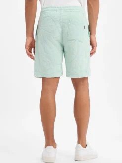 BOSS Orange Herren Frottee-Shorts - Flower in mint
