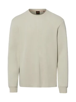 BOSS Orange Herren Langarmshirt - WE_Tempest in melange