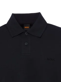 BOSS Orange Herren Poloshirt - Pe_Interlock in marine
