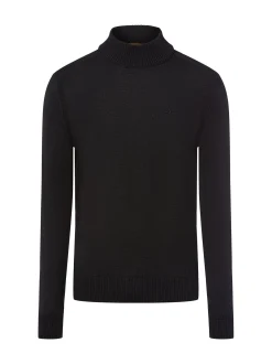 BOSS Orange Herren Strickpullover - Avac in schwarz