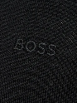 BOSS Orange Herren Strickpullover - Avac in schwarz