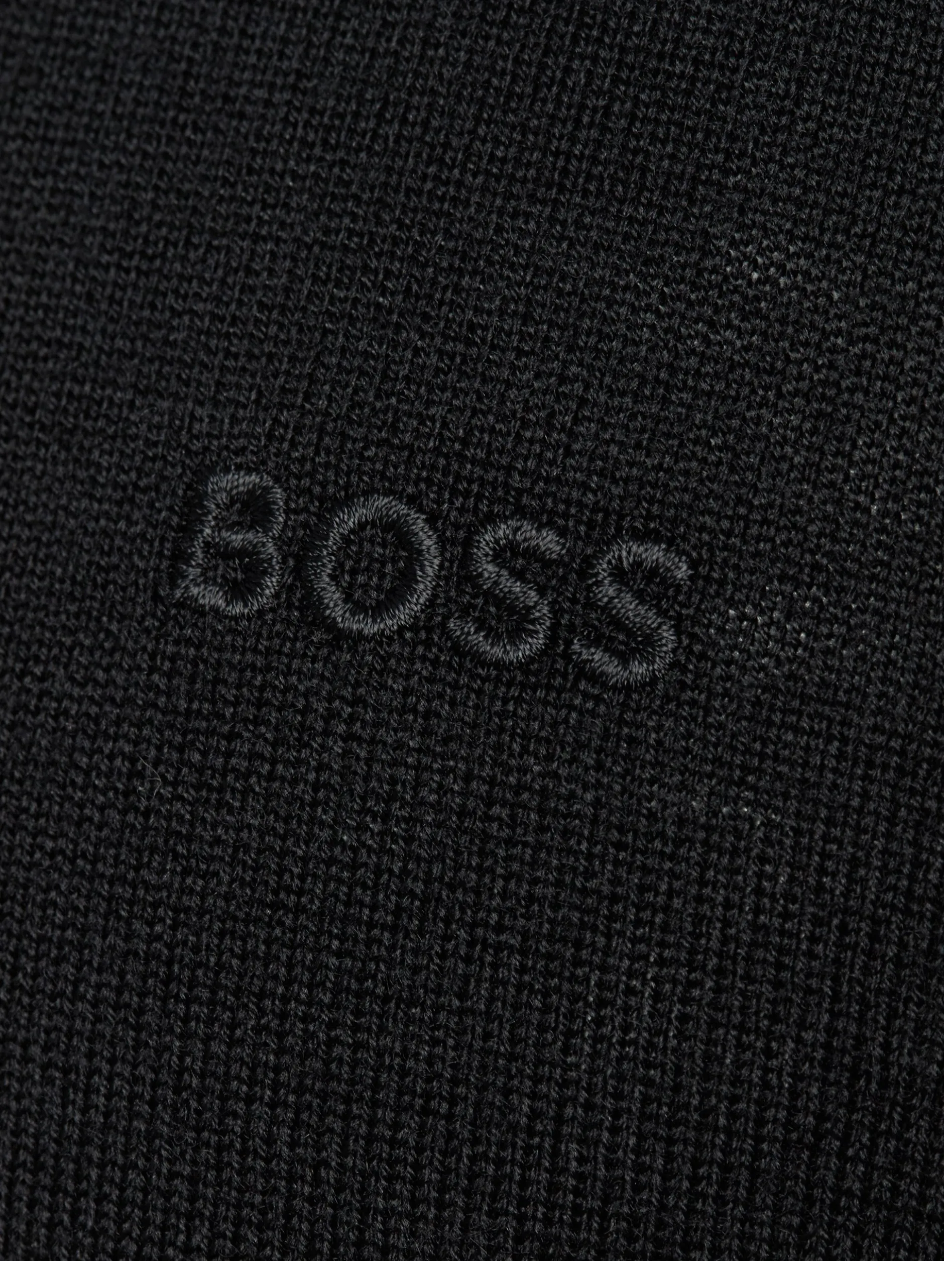 BOSS Orange Herren Strickpullover - Avac in schwarz