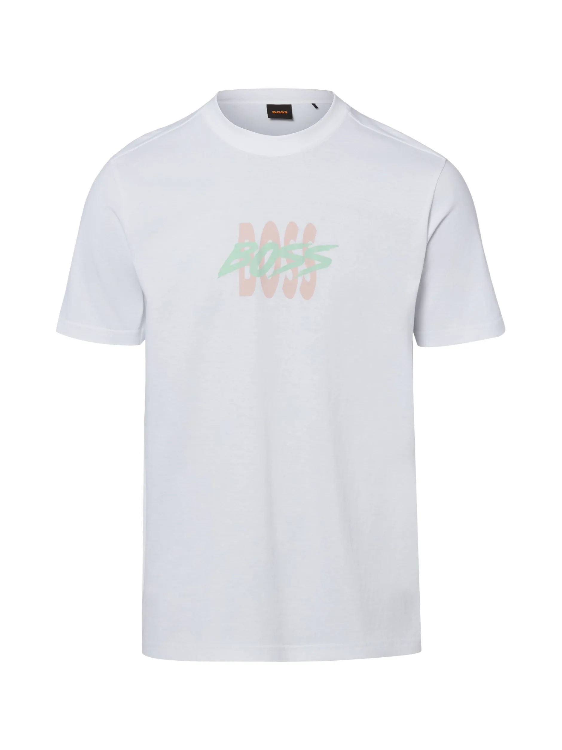 BOSS Orange Herren T-Shirt - Te_Bass in weiß