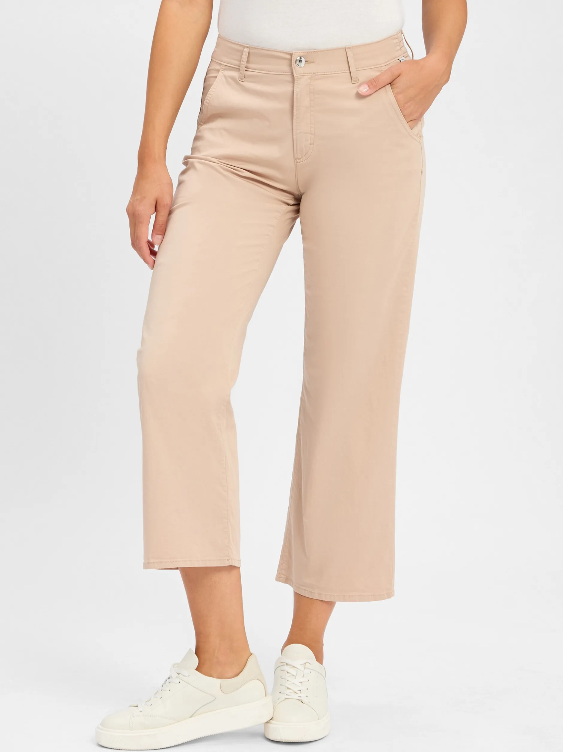 BRAX Damen Stoffhose in beige - Länge: lang