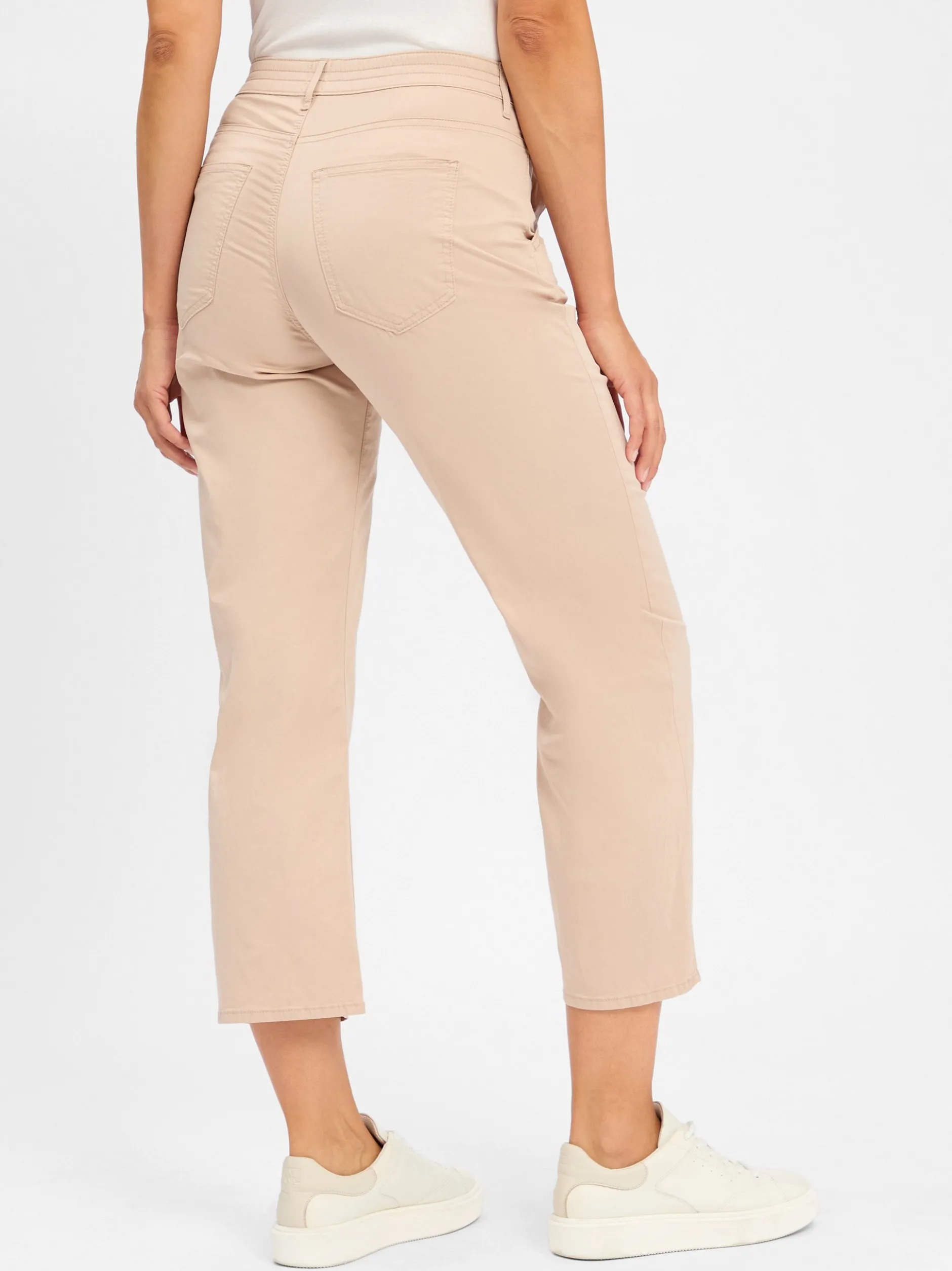 BRAX Damen Stoffhose in beige - Länge: lang